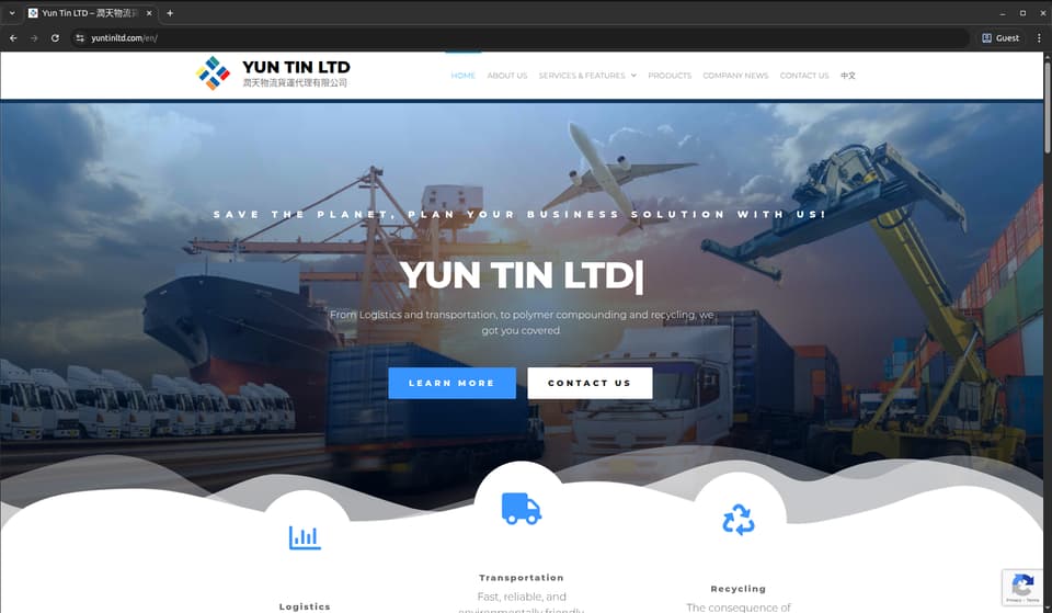 Yun Tin LTD website